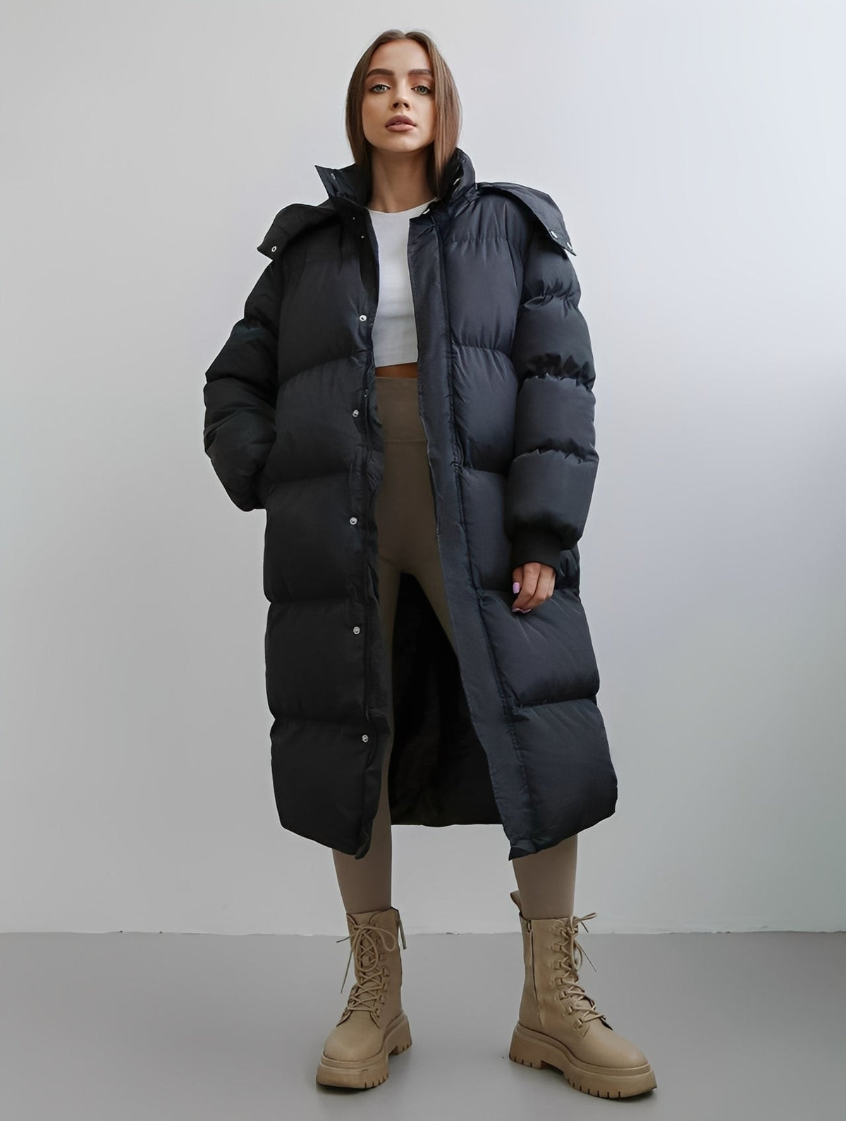 Eloise - Abrigo moderno, ligero, con capucha para mujeres