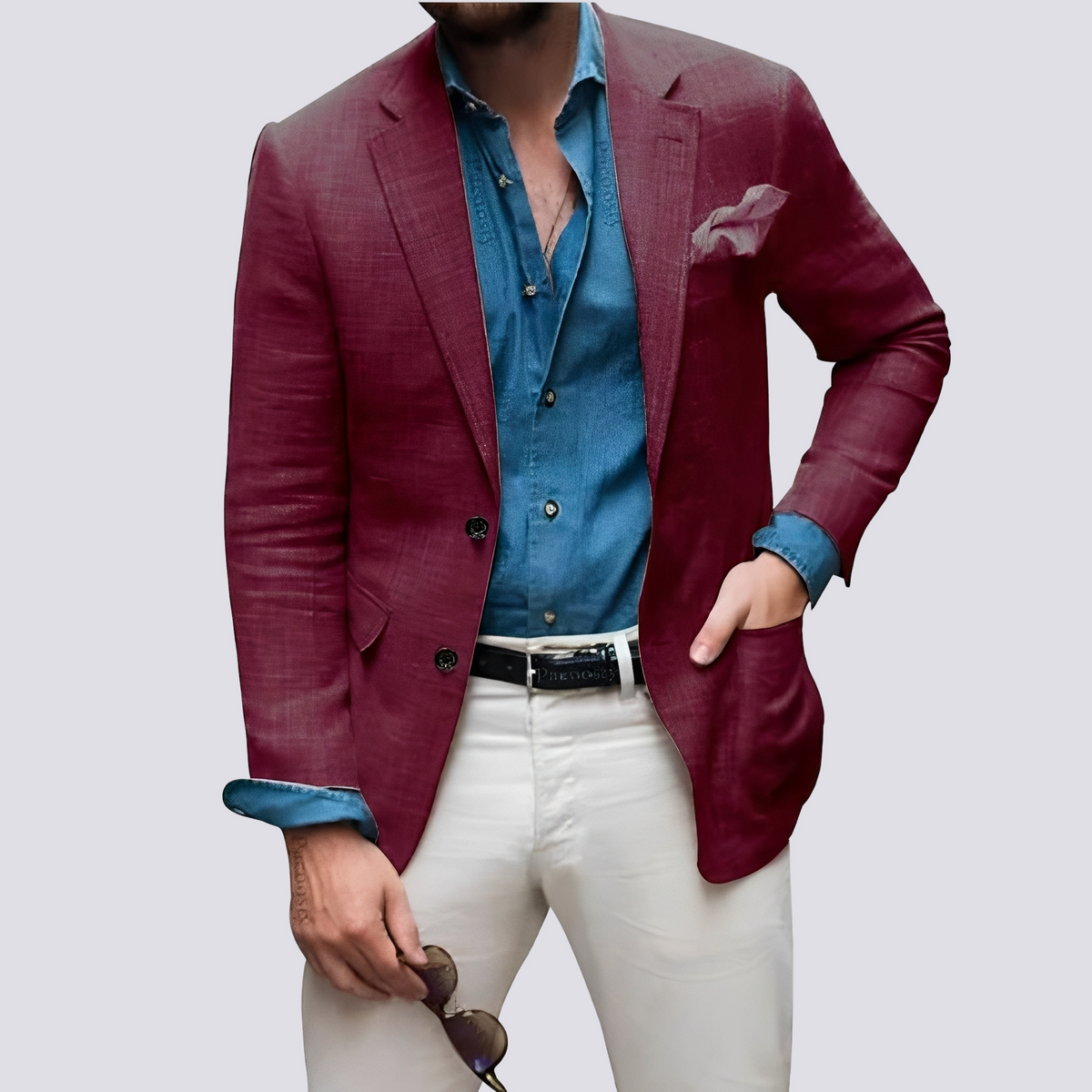 Glenn - Chaqueta elegante para hombres con botones