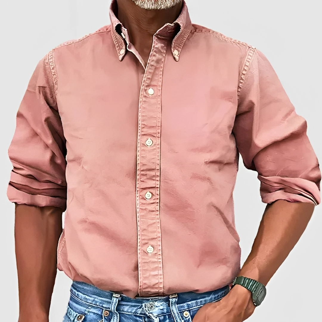 Edmond - Camisa tradicional de manga larga para hombre