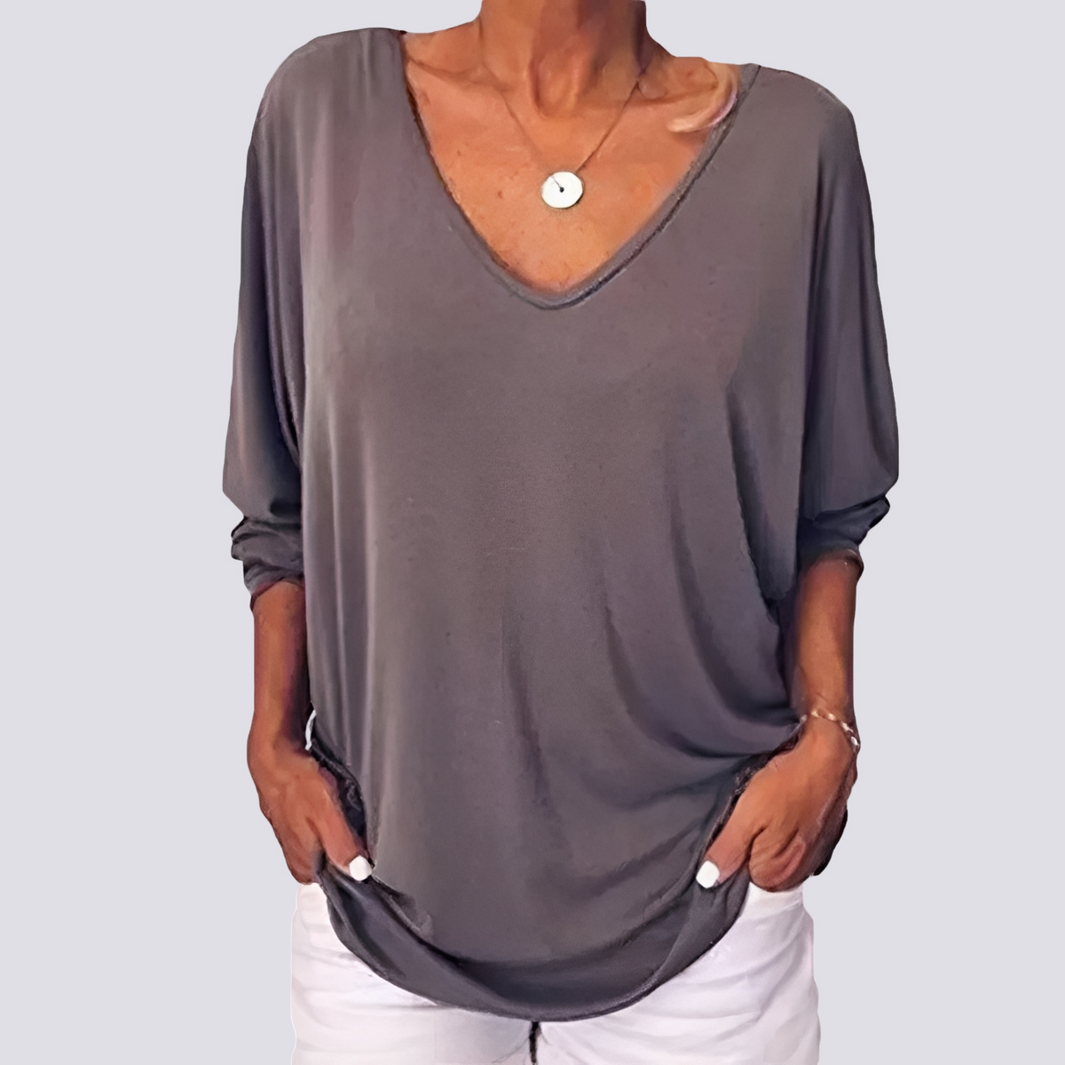 Bernice - Top Elegante con Espalda Abotonada