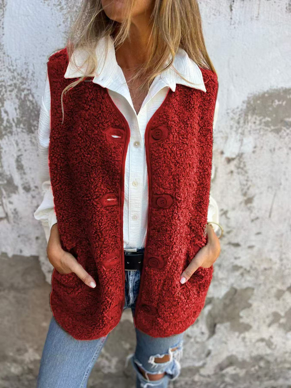 Gabrielle - Chaleco moderno de fleece y plumón para mujeres