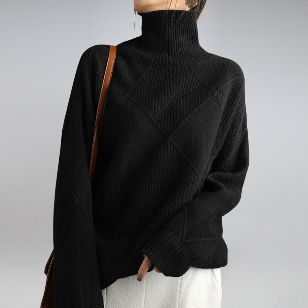 Camille - Suéter elegante de cuello alto
