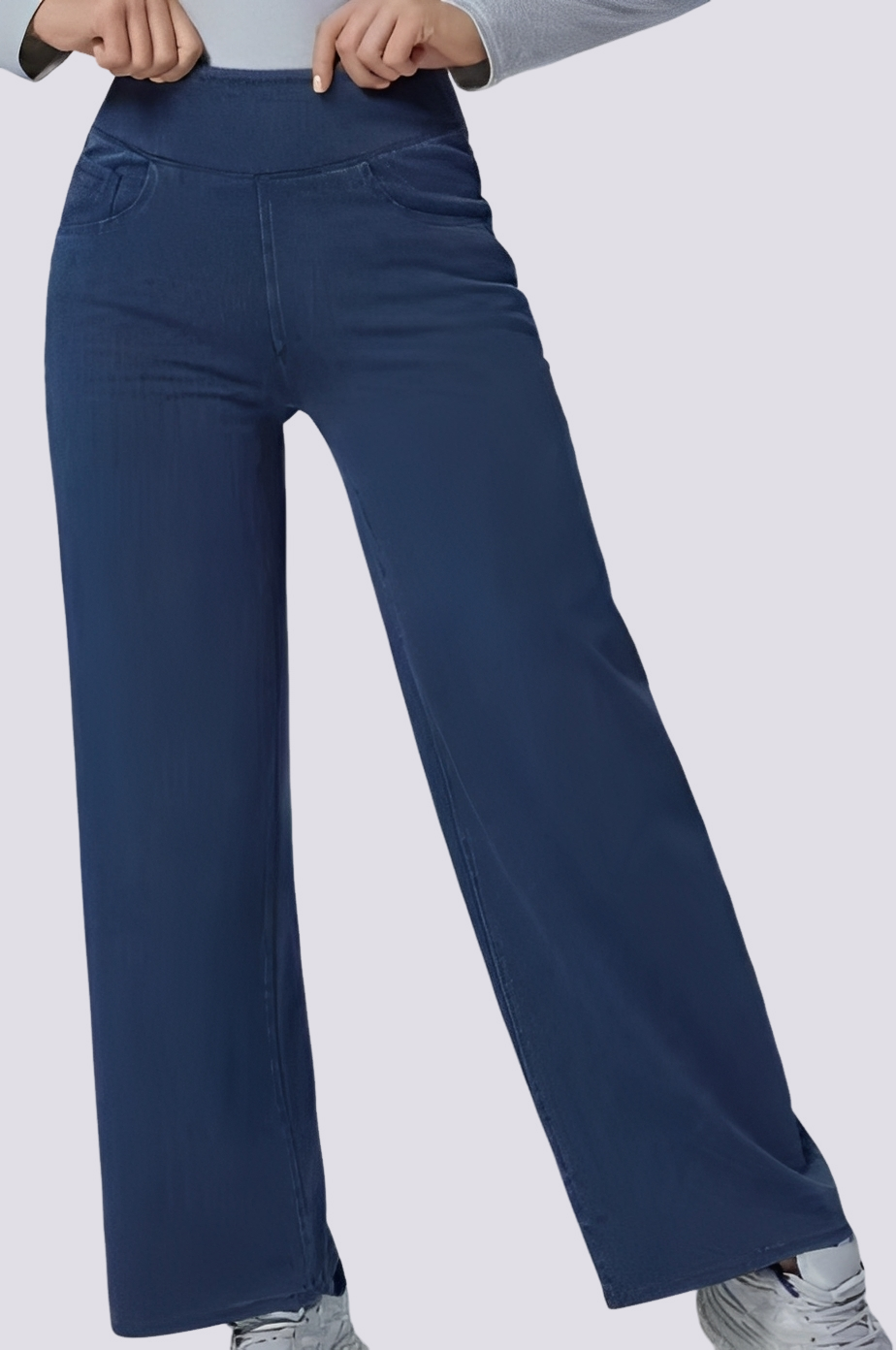 Carrie - Pantalones de Tiro Alto Elegantes