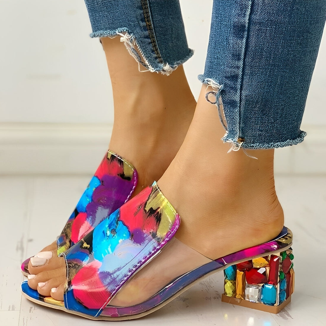 Carla - Sandalias de Tacón Alto Elegantes