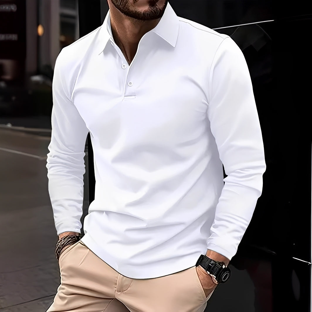 Conner – Polo de manga larga para hombre – Informal y cómodo