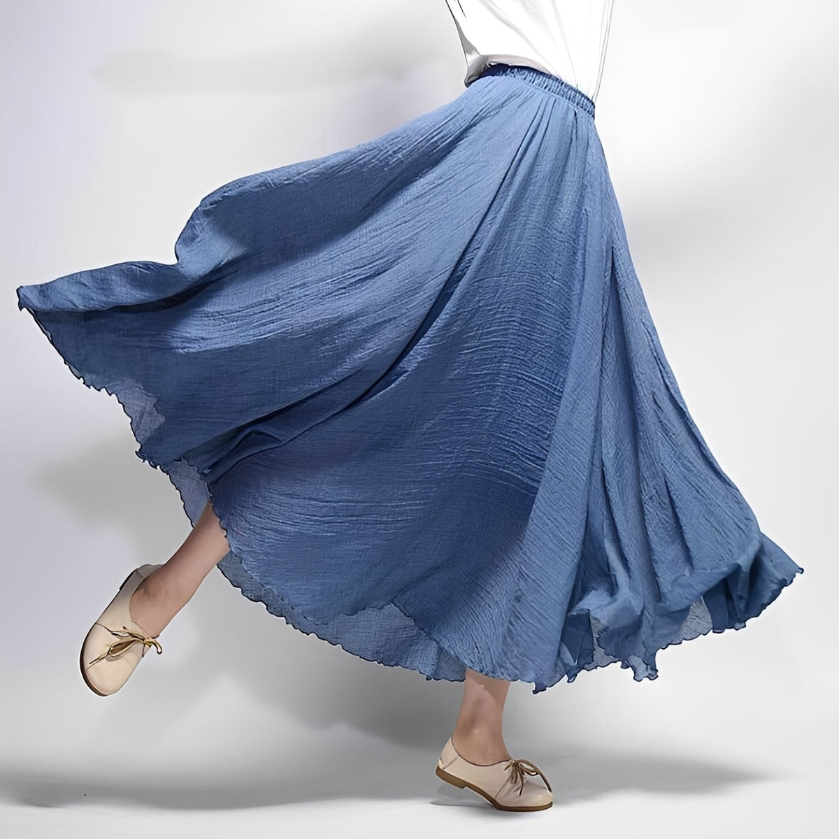 Alina - Falda Maxi Bohemia Fluyente