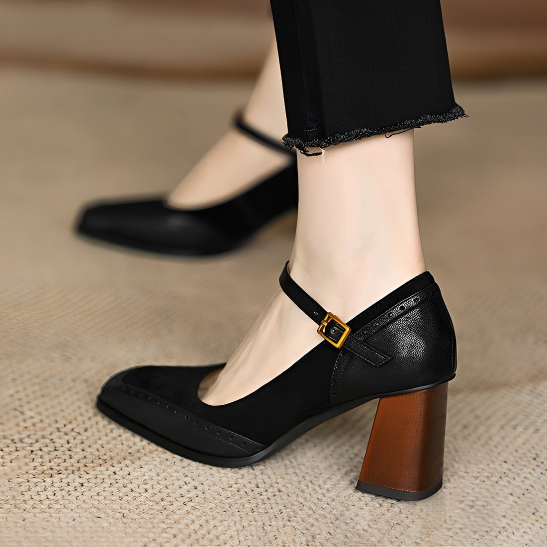 Isha - Tacones Formales Gruesos