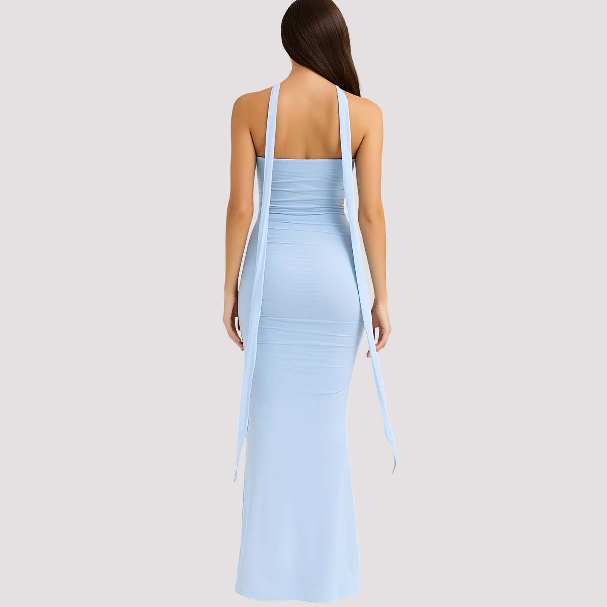 Antonia - Vestido Elegante Ajustado con Gargantilla