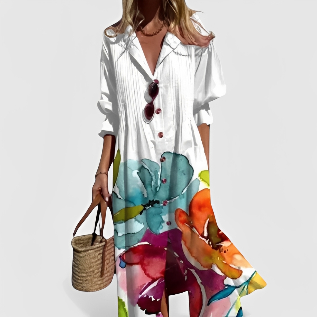Millie - Vestido midi floral estiloso