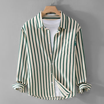 Marvin - Camisa de Manga Larga a Rayas Estilosa