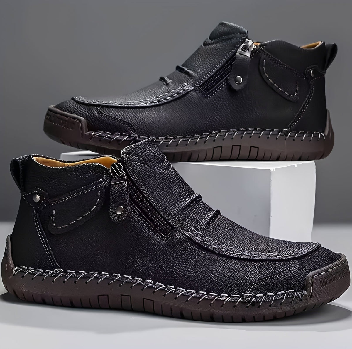 David - Botas con Cremallera con Estilo