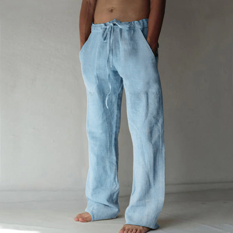 Anton - Pantalones Casual Lisos para Hombre