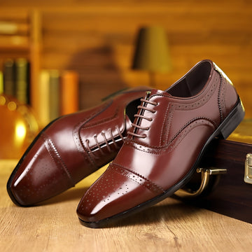 Ronan - Zapatos de punta retro para hombres