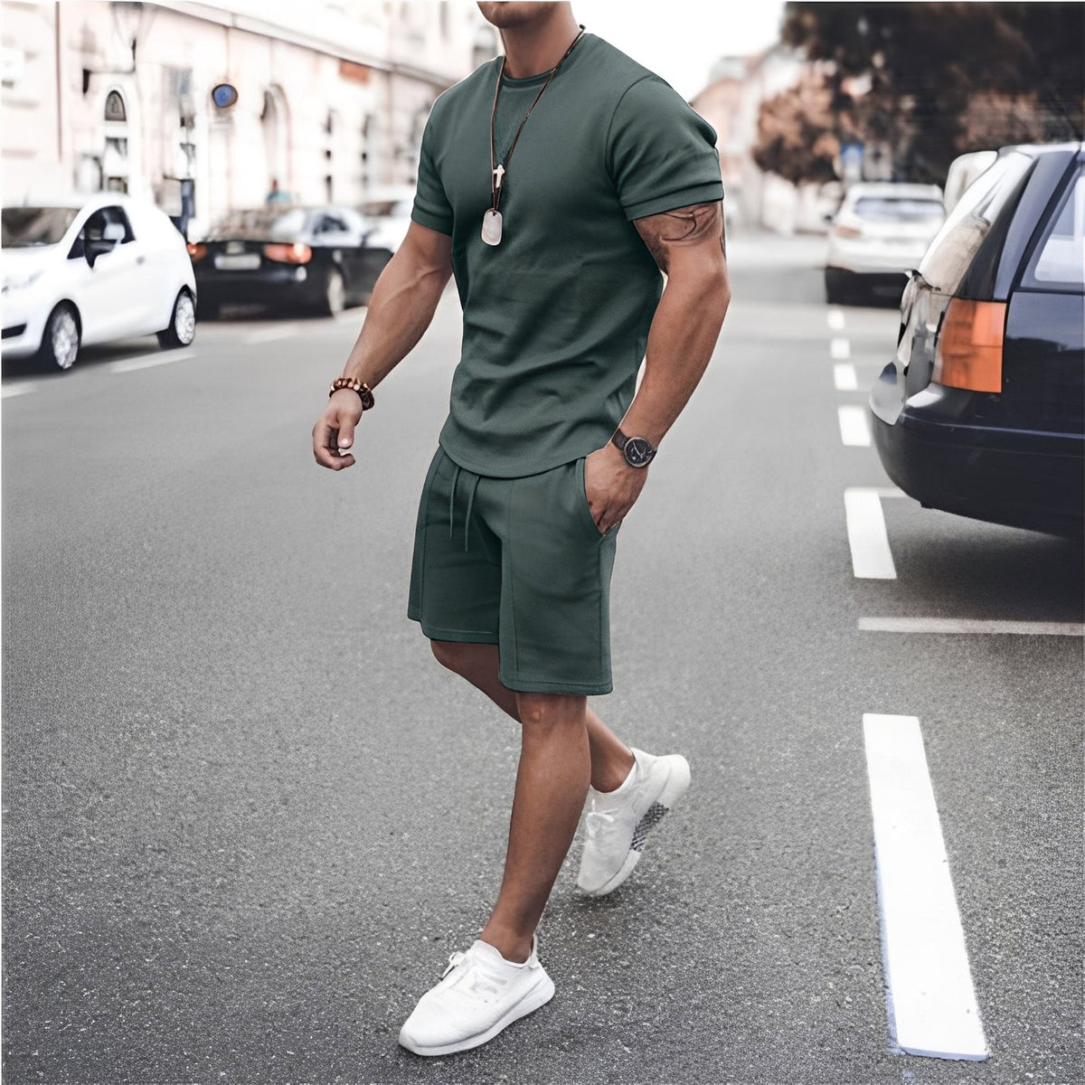 Stevie - Conjunto de Dos Piezas Hombre - para Ropa de Ocio Casual