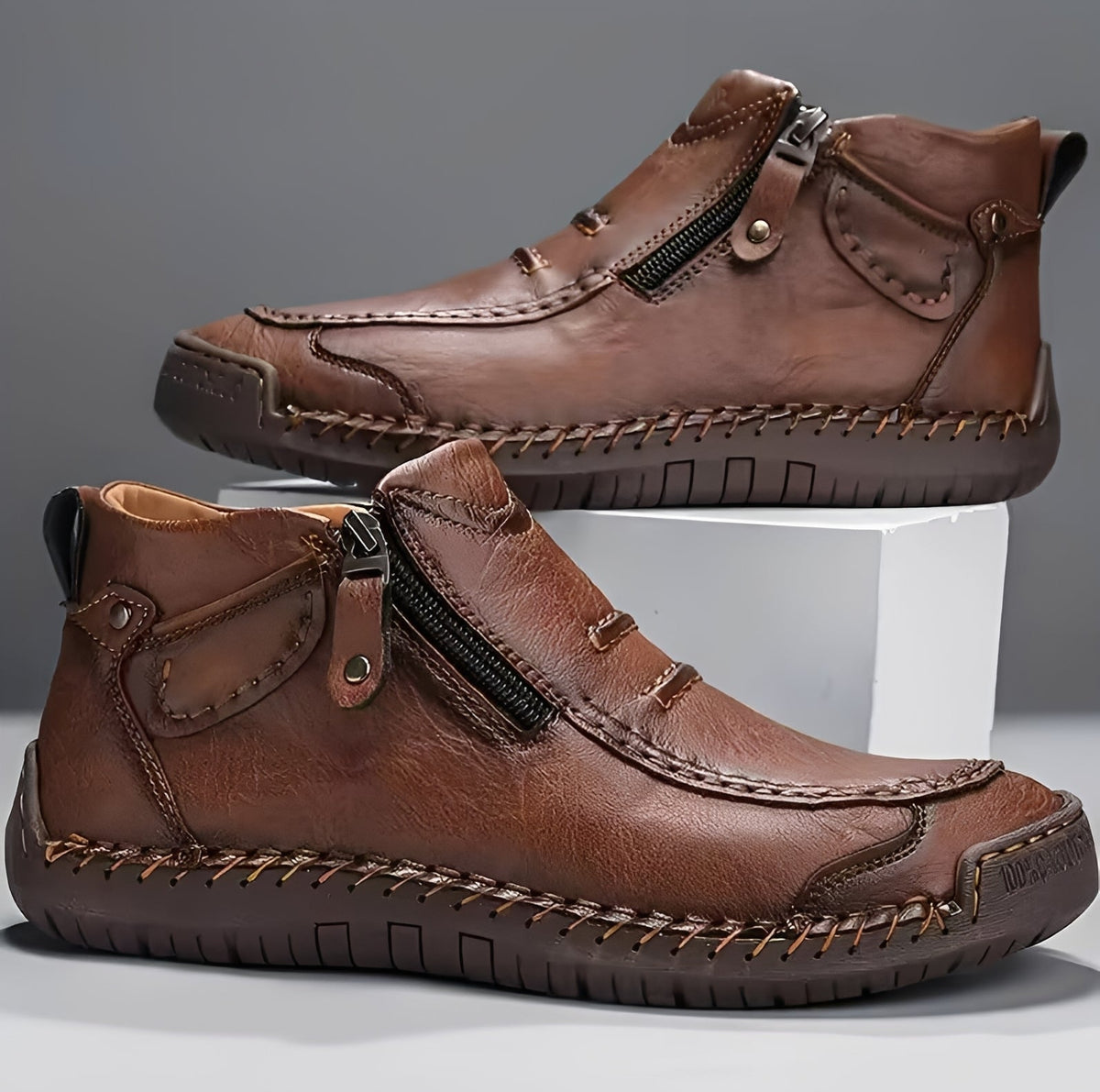 David - Botas con Cremallera con Estilo