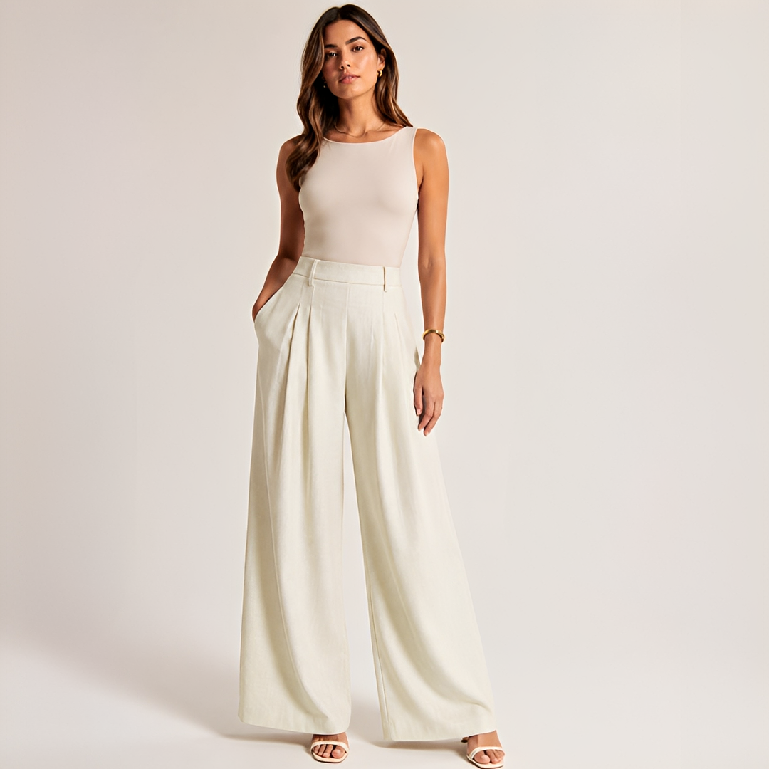 Brylee - Pantalones Casuales de Pierna Ancha