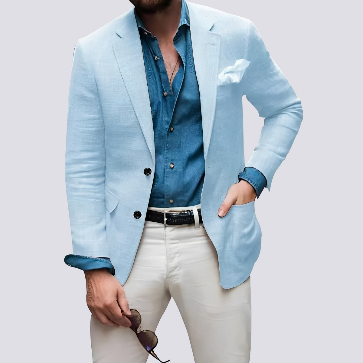 Glenn - Chaqueta elegante para hombres con botones