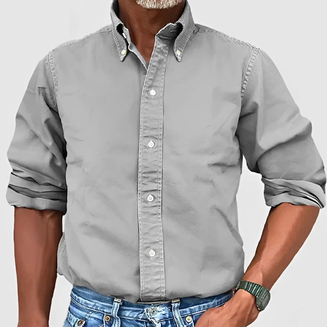 Edmond - Camisa tradicional de manga larga para hombre