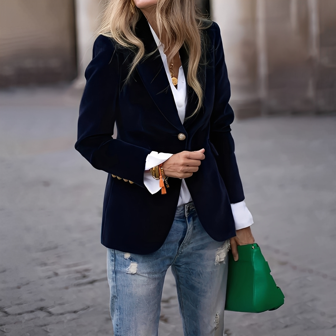 Lyliane - Chaqueta casual para damas con botones
