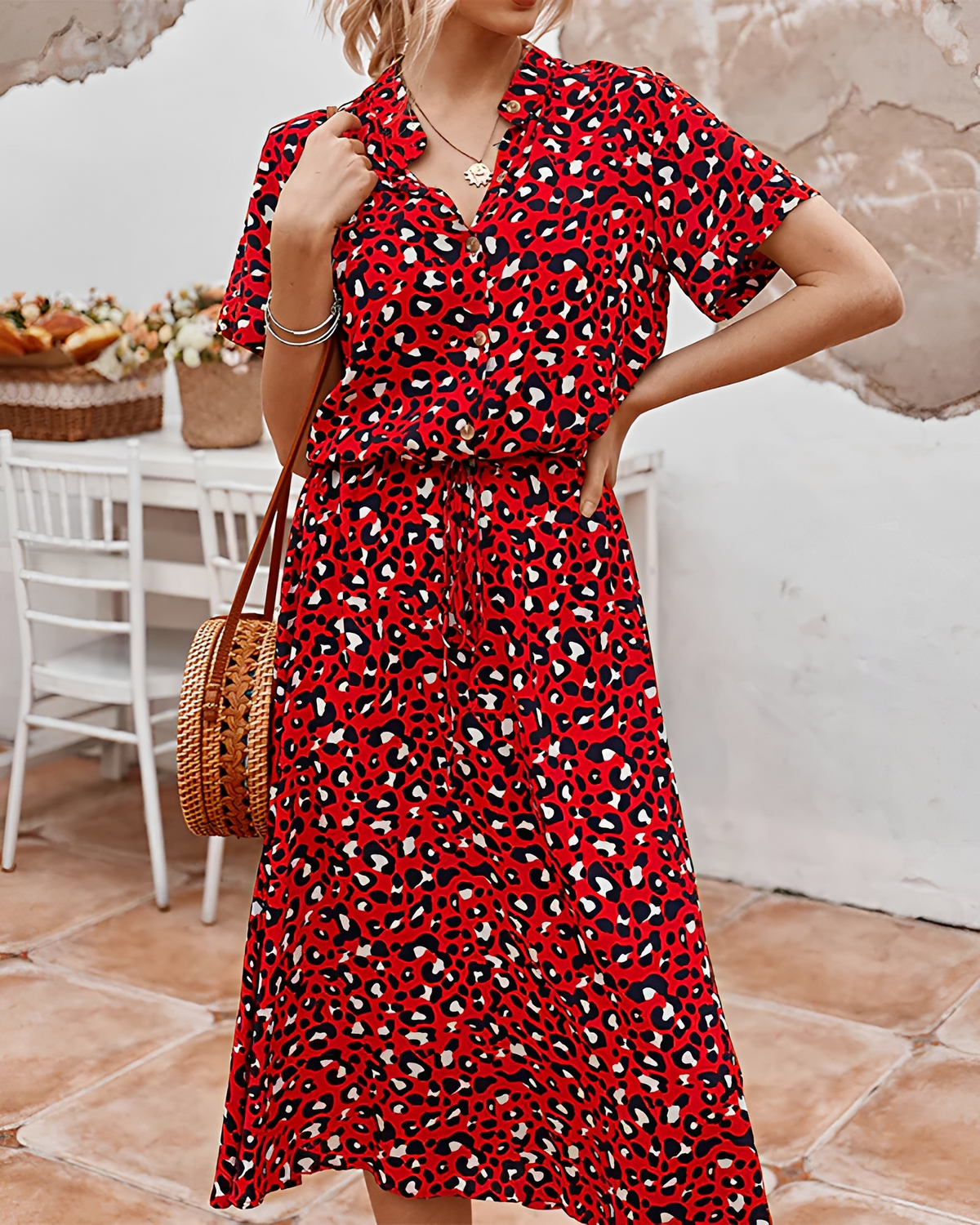 Shannon - Vestido Midi Sofisticado con Escote en V