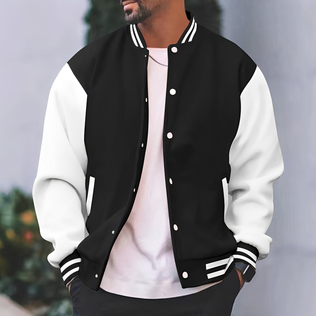 Greg - Chaqueta bomber elegante y holgada para hombres