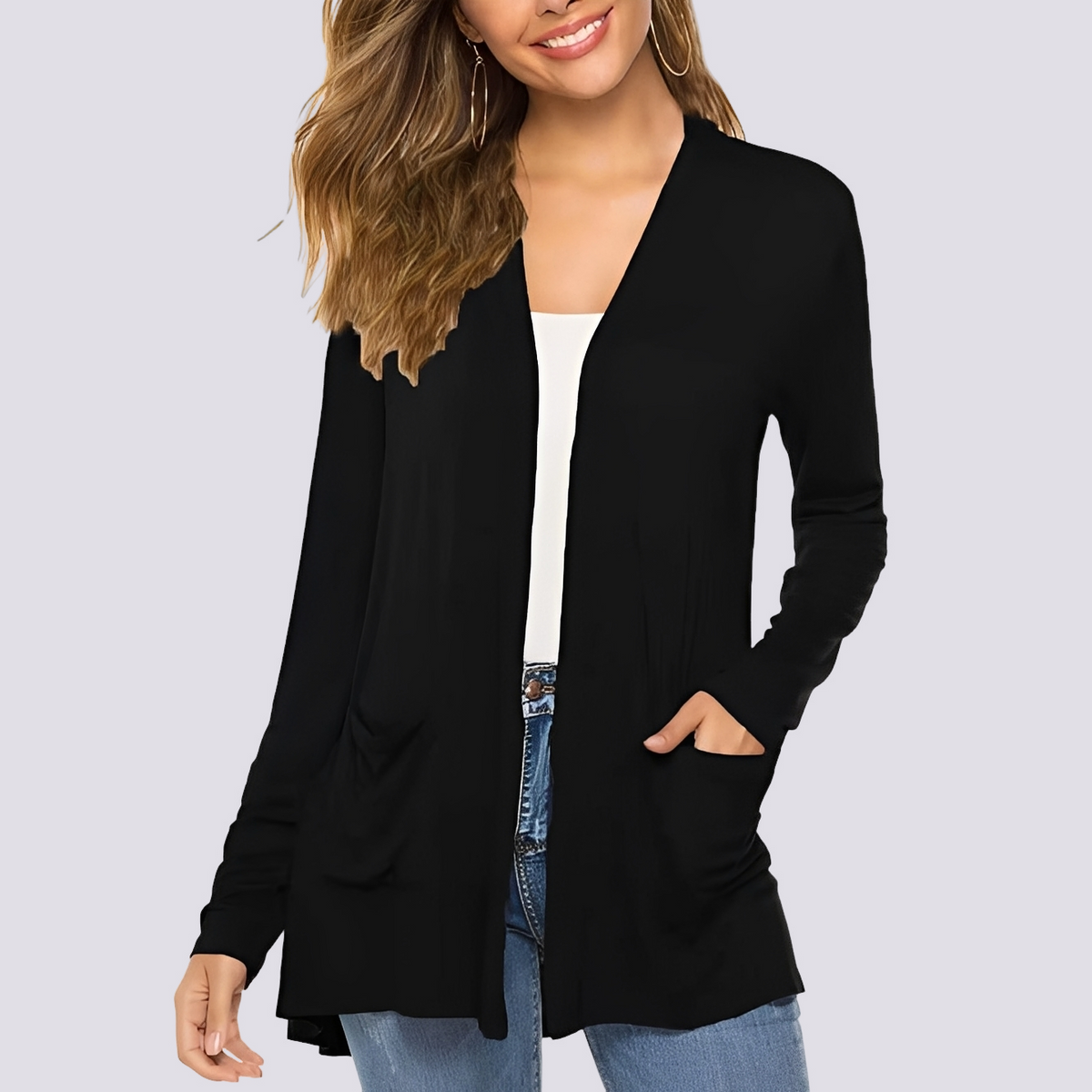 Bertha - Chaqueta Casual de Manga Larga