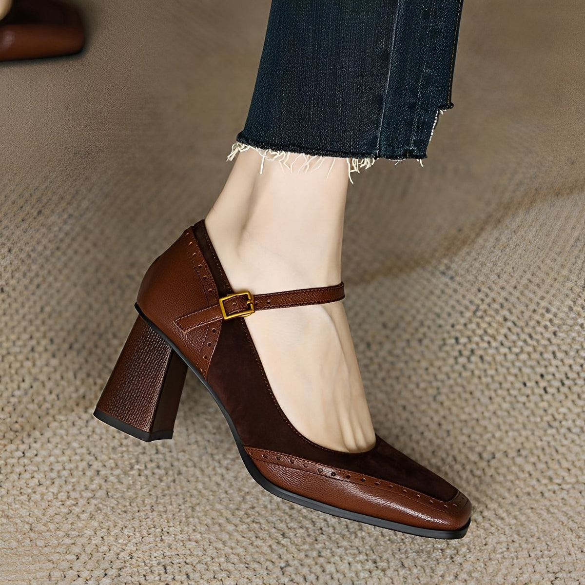 Isha - Tacones Formales Gruesos