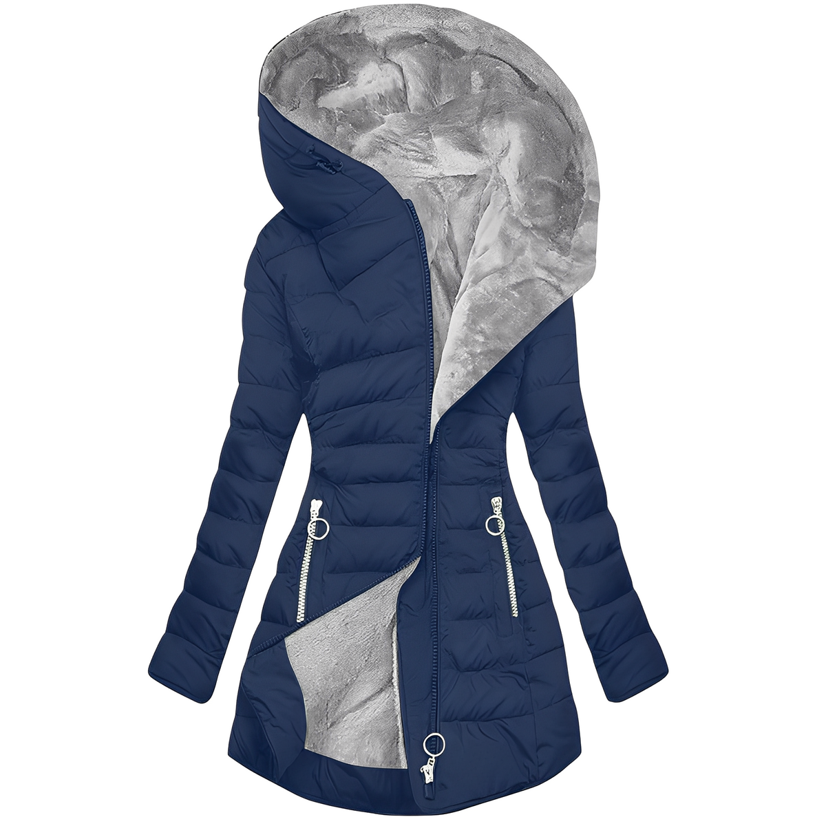 Jasmine - Chaqueta con capucha moderna