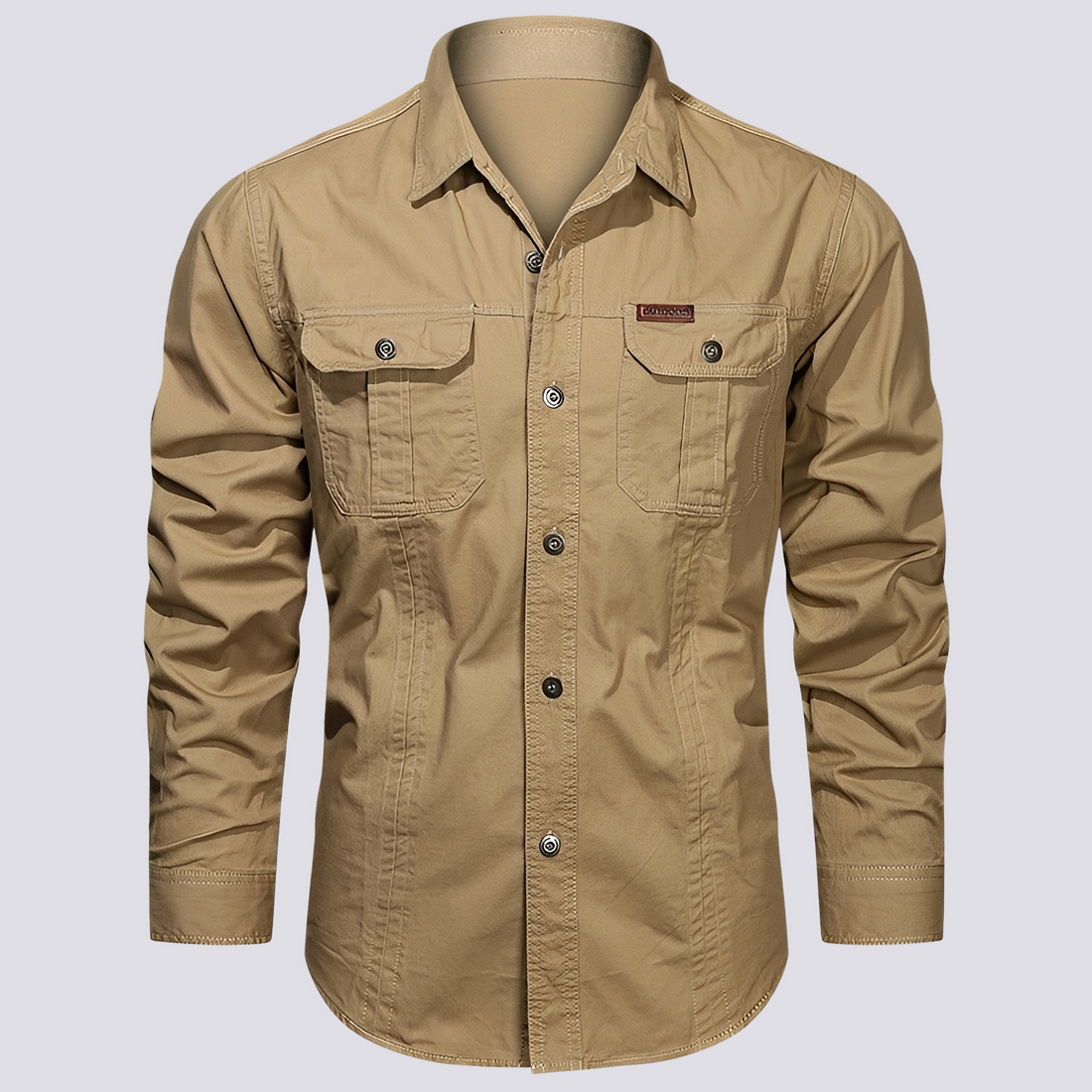 Franklin - Camisa Casual de Manga Larga