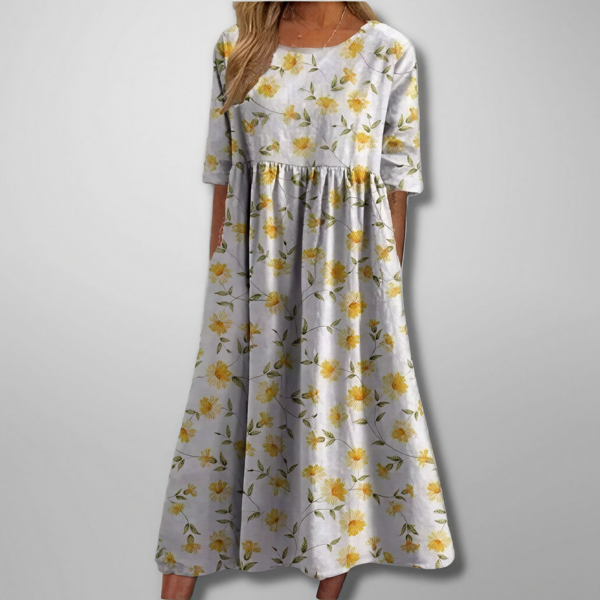 Gail – Vestido maxi floral para mujer