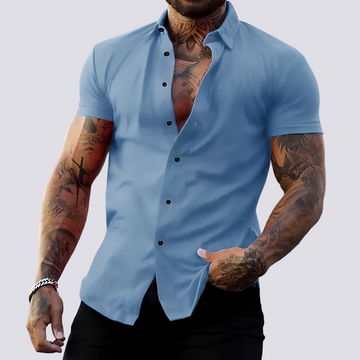 Lukas - Camisa de Solapa Elástica