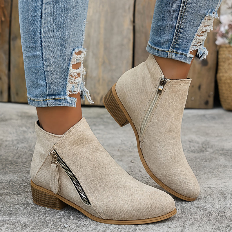 Mia - Botas con cremallera