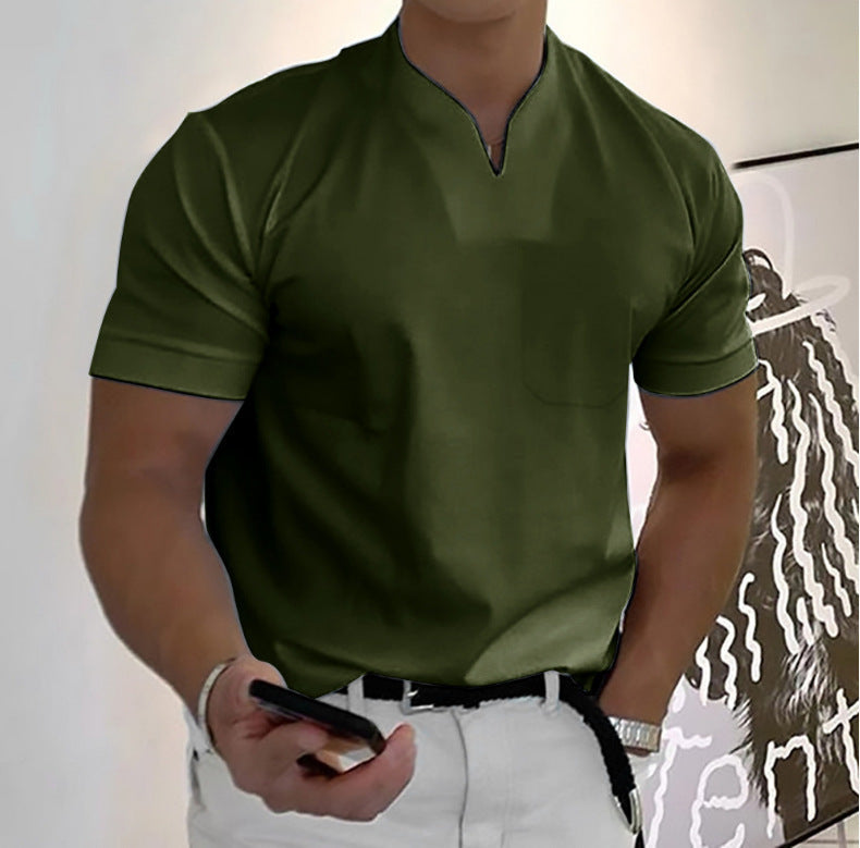 Jason - Camiseta business fitness para hombre, manga corta