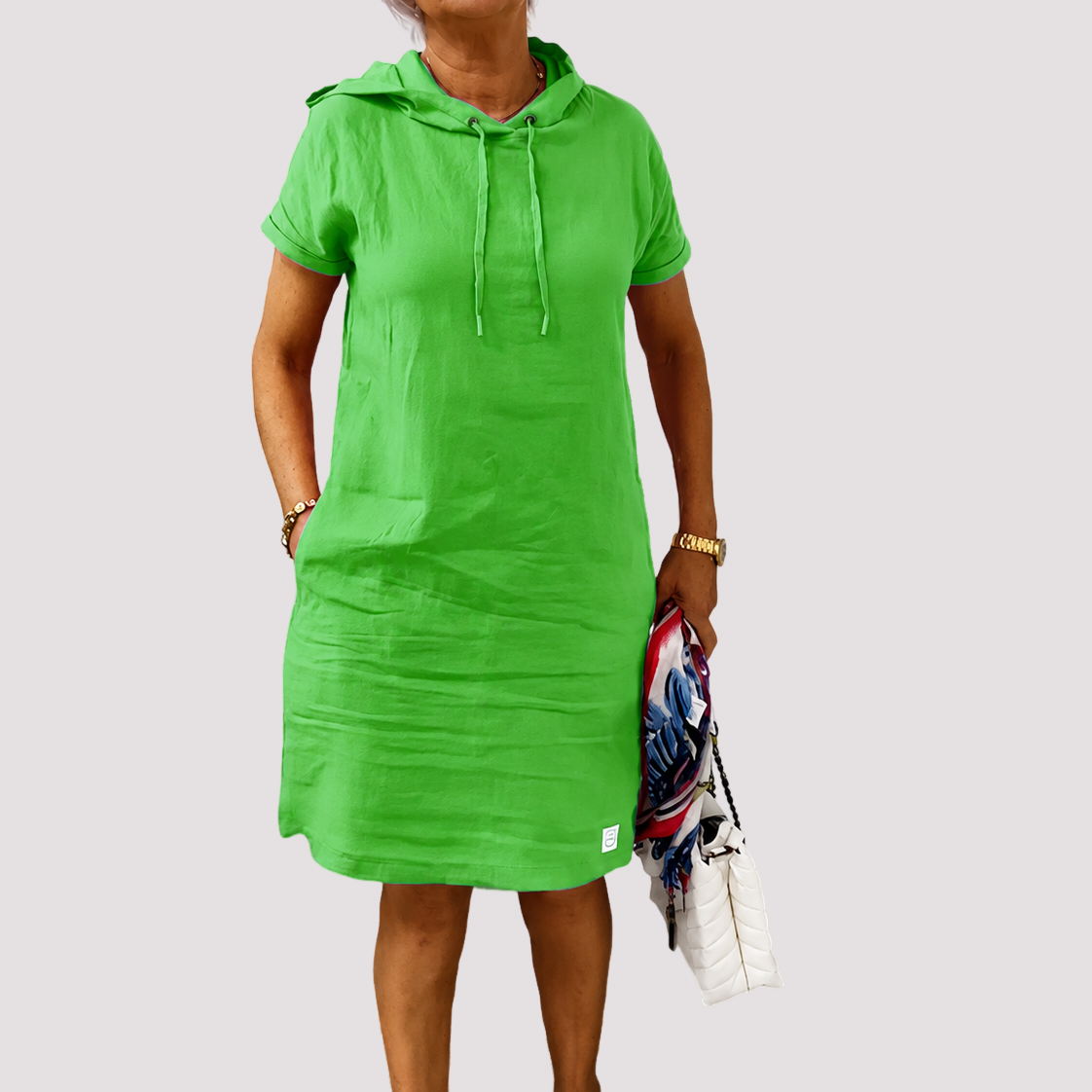 Ava - Vestido con Capucha Elegante