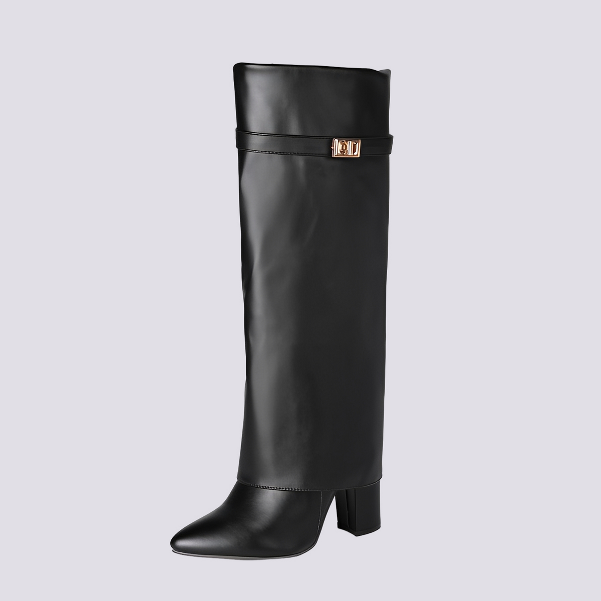 Jacqueline - Botas Elegantes con Tacón de Bloque