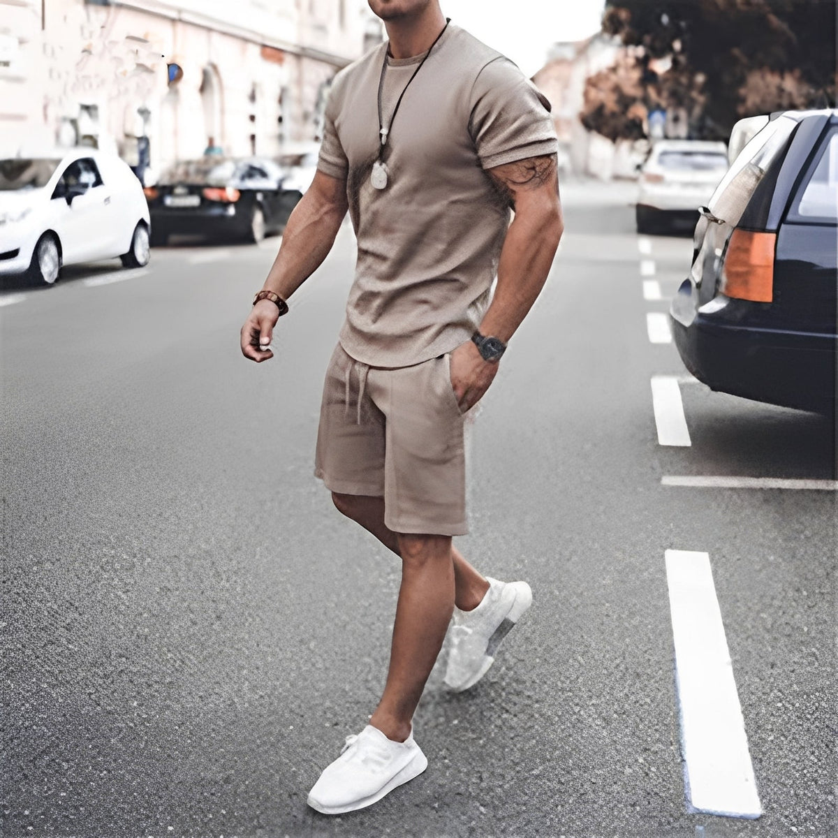Stevie - Conjunto de Dos Piezas Hombre - para Ropa de Ocio Casual