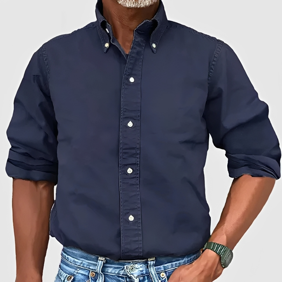 Edmond - Camisa tradicional de manga larga para hombre