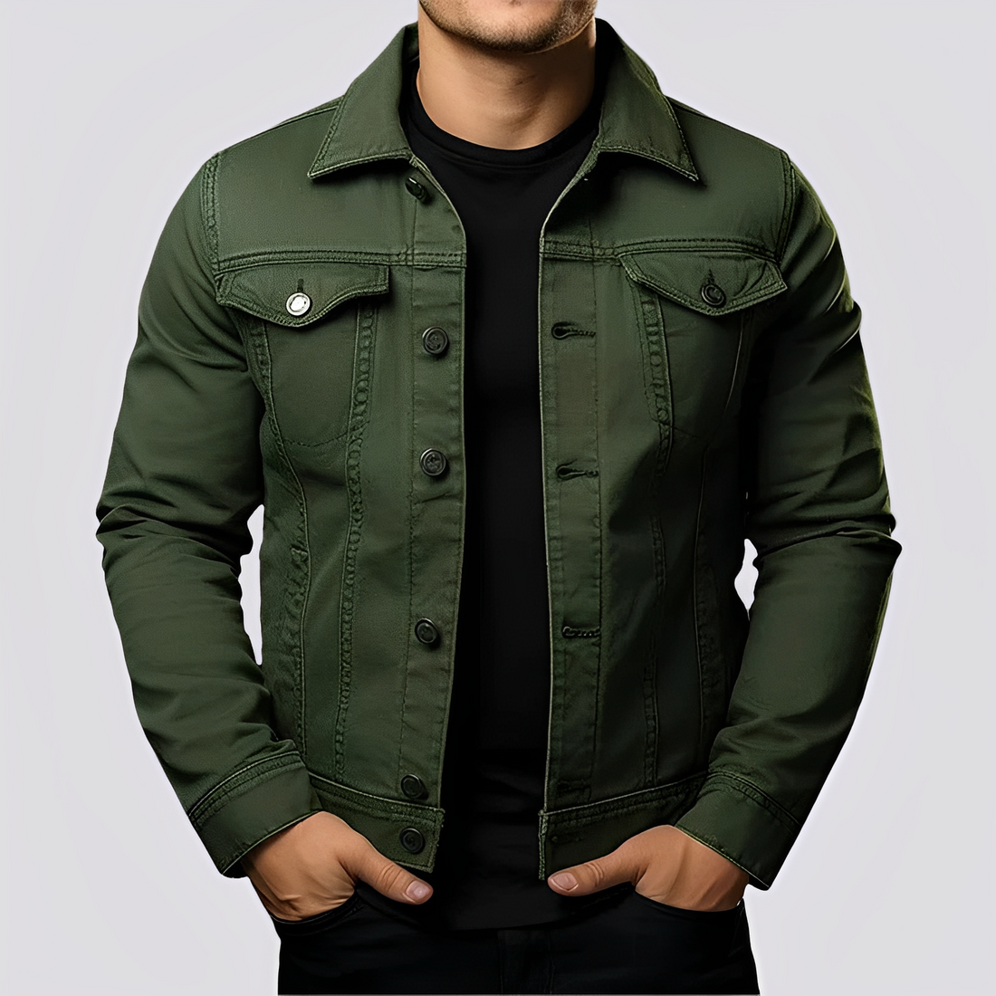 Maxwell - Chaqueta clásica para hombres de material resistente