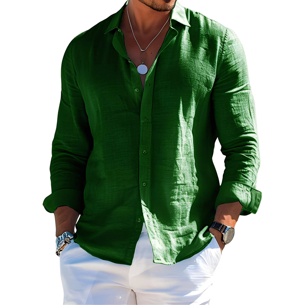 Félicien - Polo cómodo de manga larga