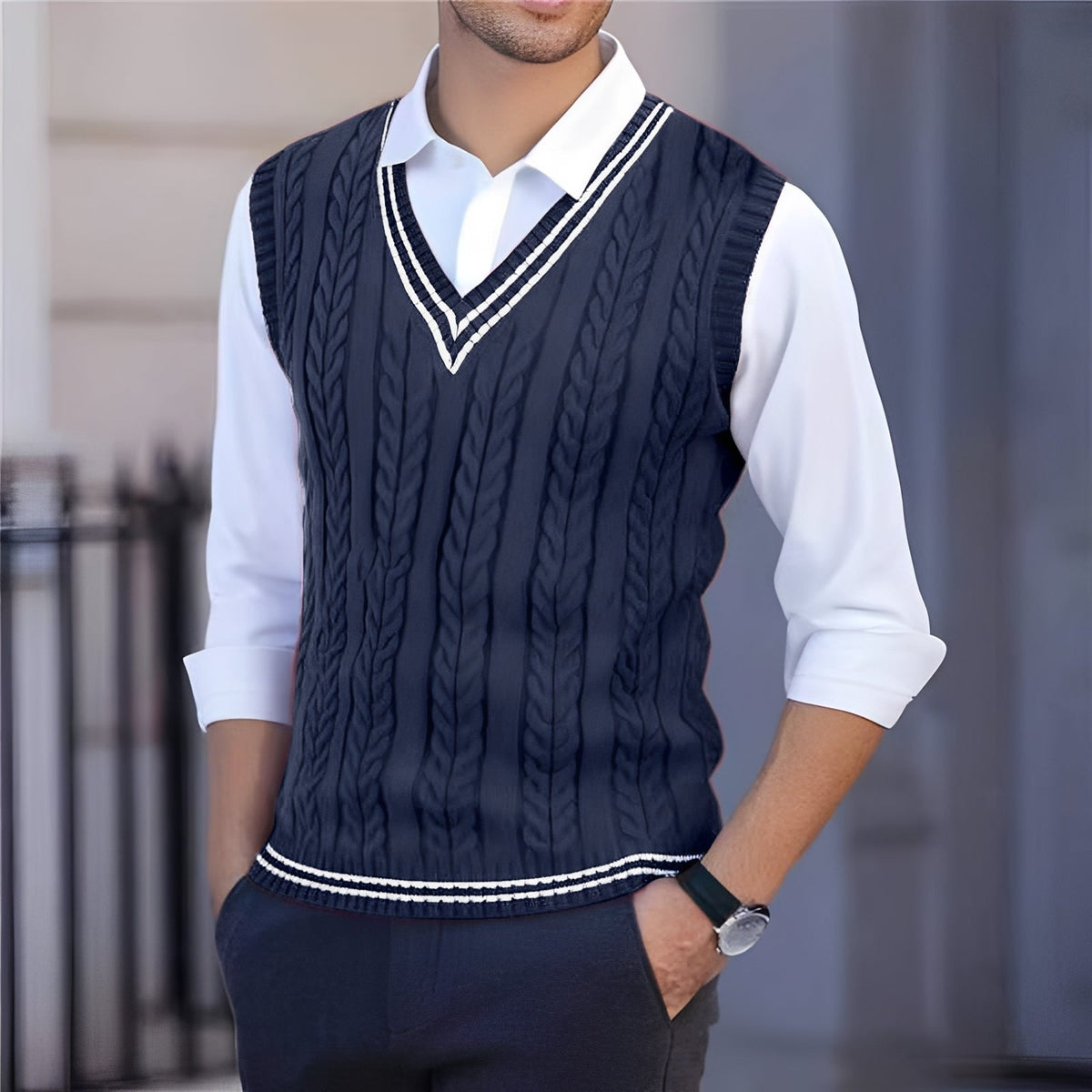 Bobbie - Chaleco con Cuello en V Estiloso