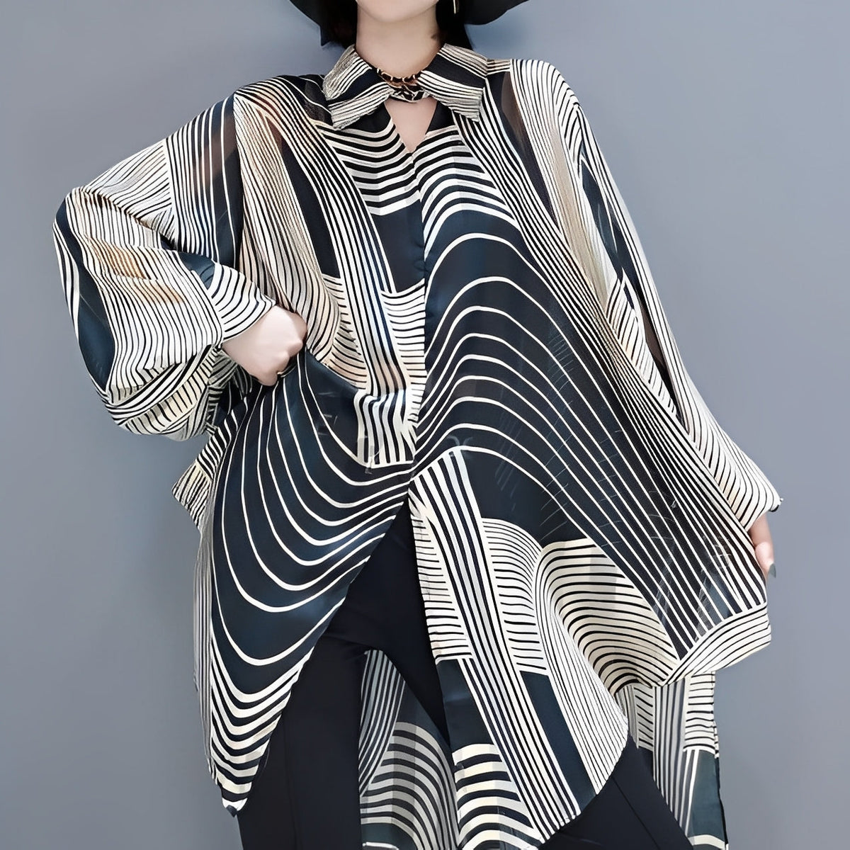 Jean - Blusa elegante de gasa para mujeres