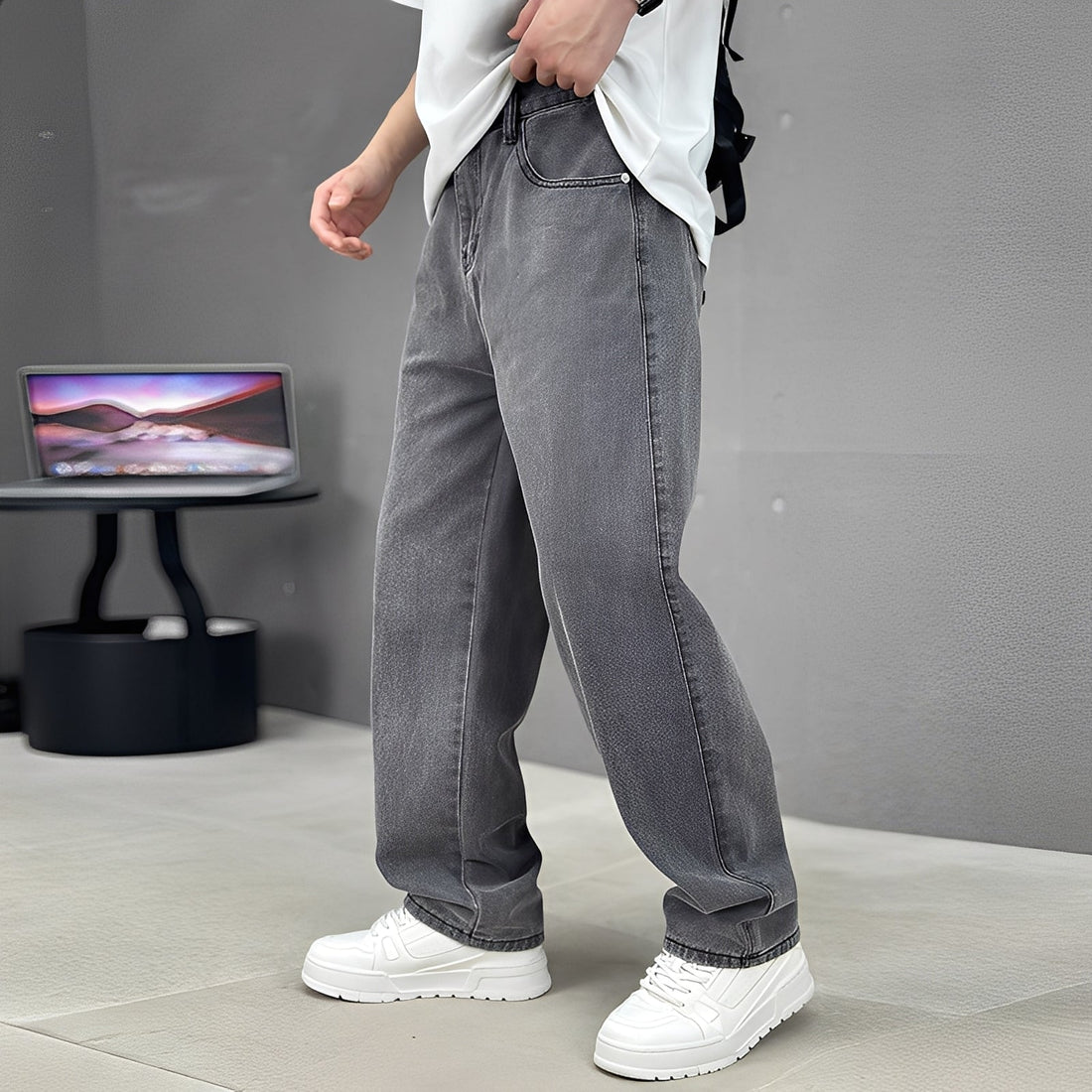 Wendell - Pantalones modernos de pierna ancha
