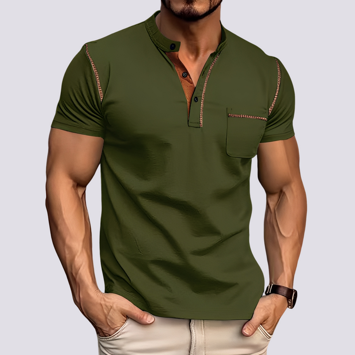 Stefan - Polo elegante y transpirable para hombres
