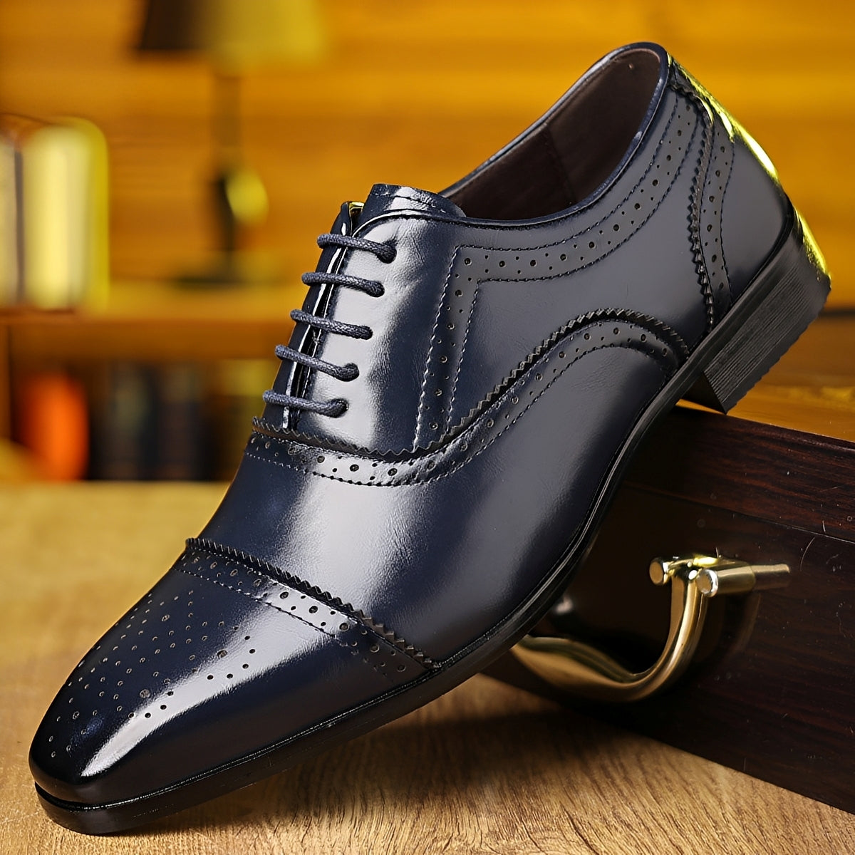 Ronan - Zapatos de punta retro para hombres