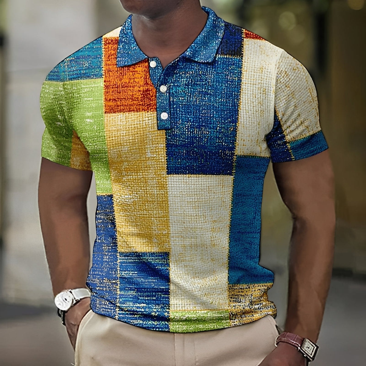 Jimmy - Camisa de Cuadros con Estampado Elegante