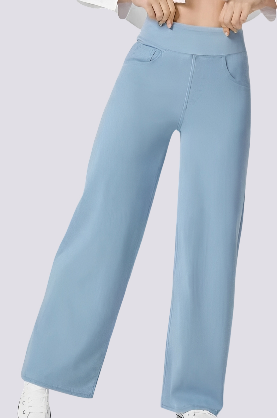 Carrie - Pantalones de Tiro Alto Elegantes
