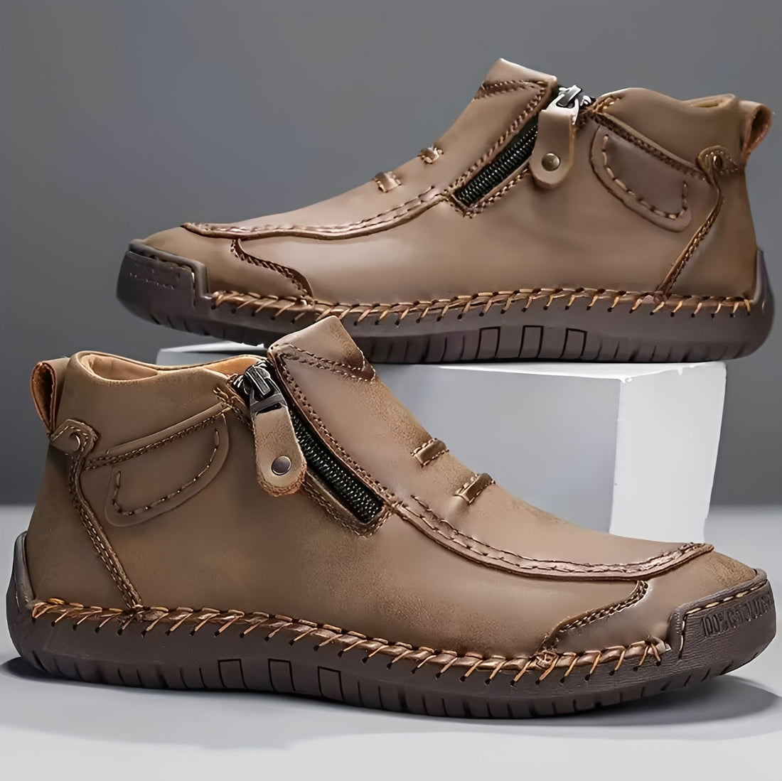 David - Botas con Cremallera con Estilo