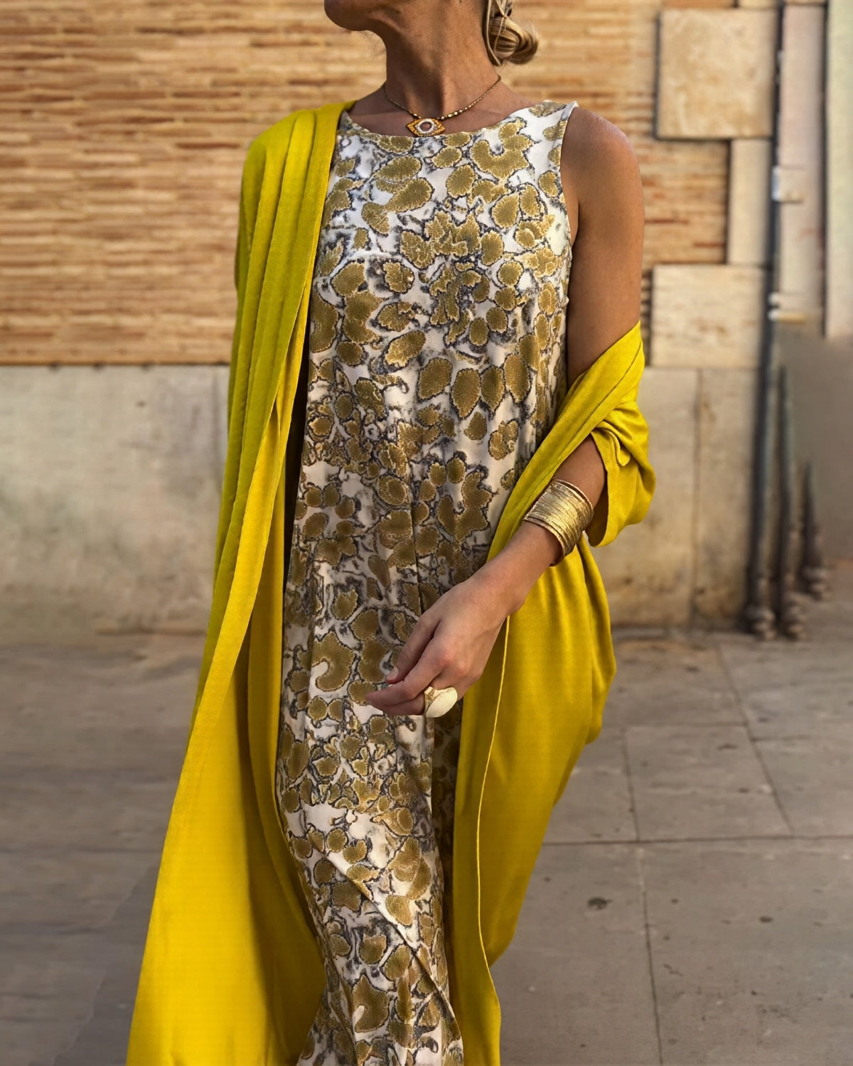 Sophia - Maxivestido de dama con estampado