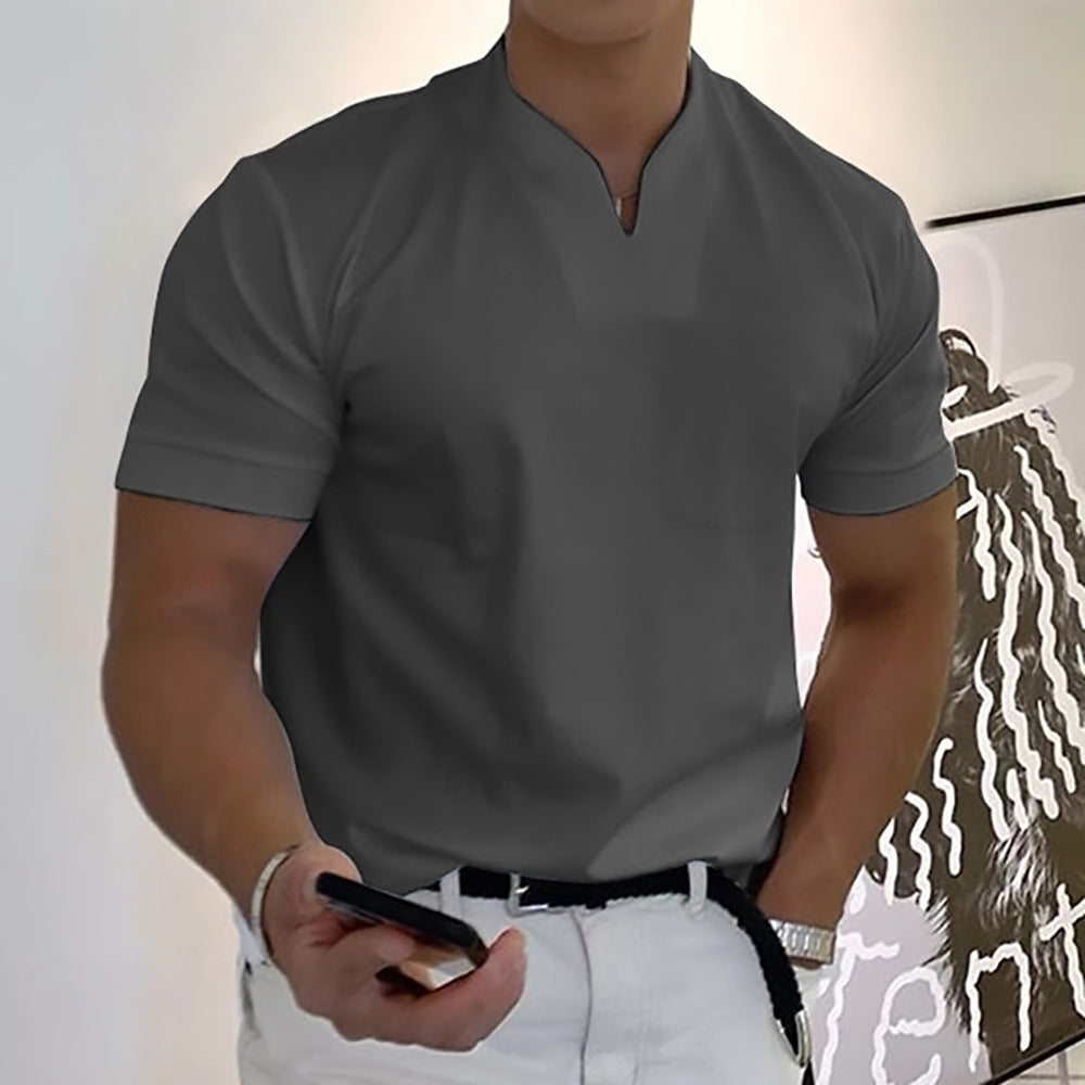 Jason - Camiseta business fitness para hombre, manga corta