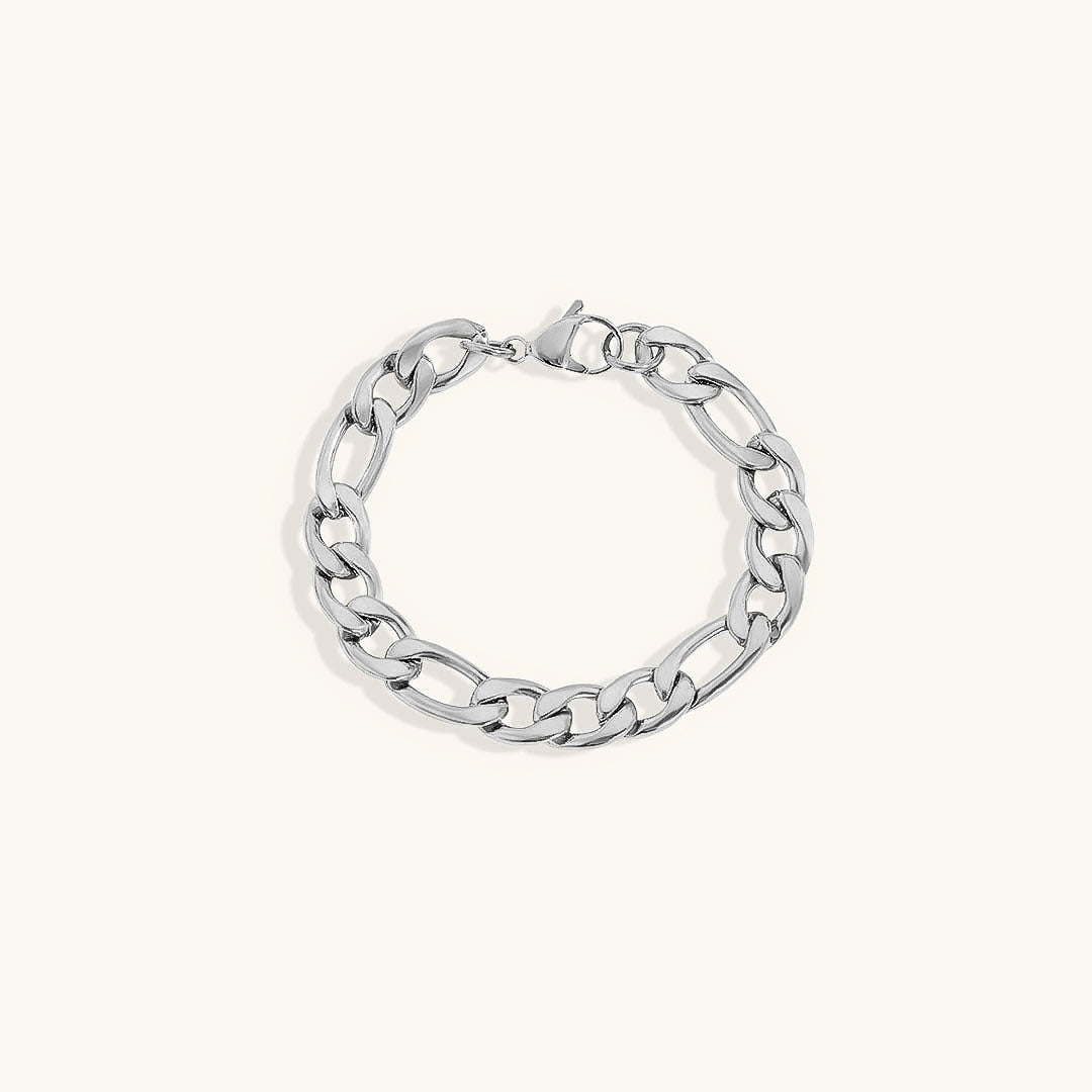 Saturn - Pulsera de eslabones dorados